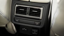 Mazda CX-60 rear vents and USB ports