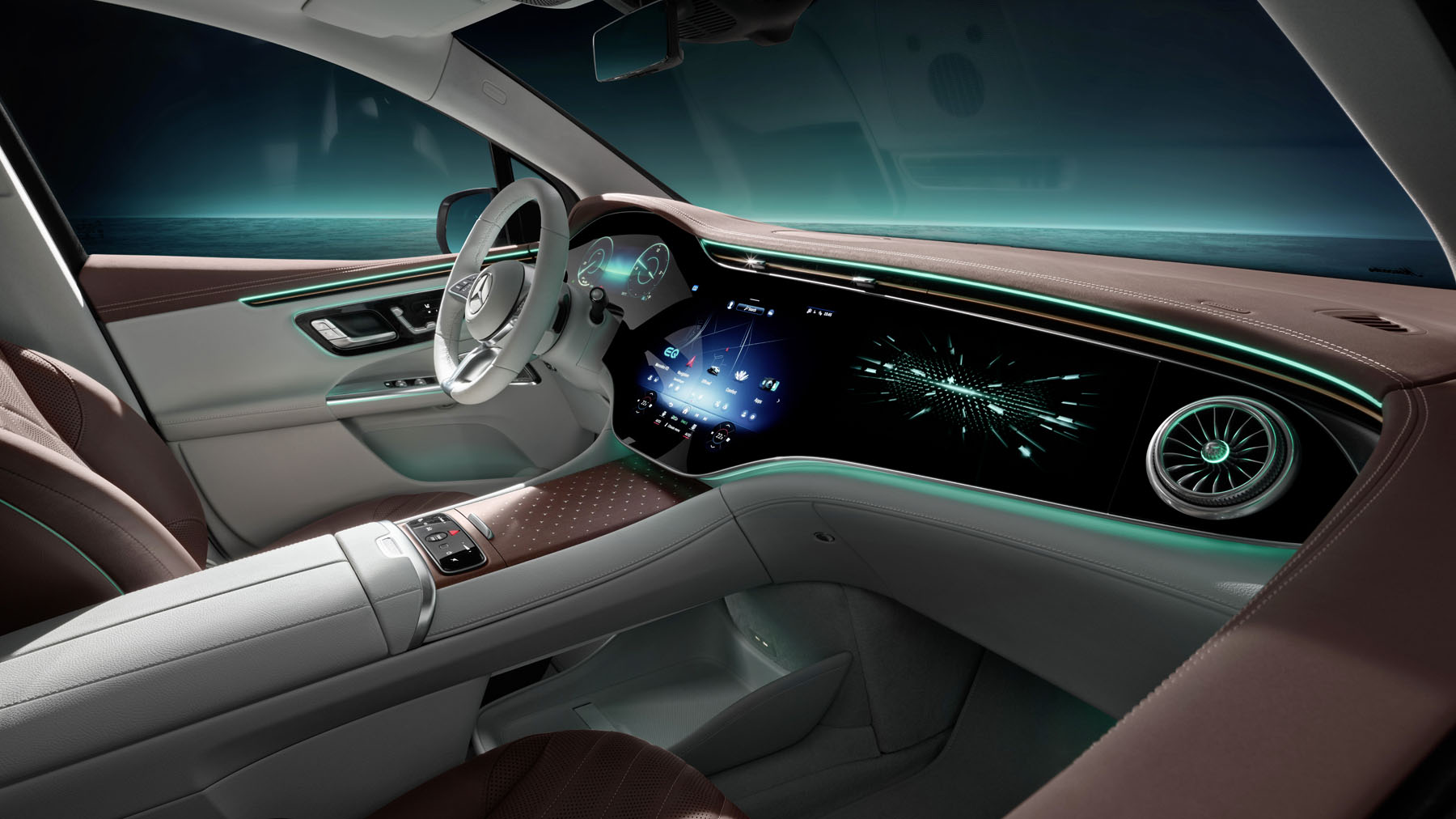 Mercedes EQE SUV interior first look