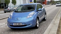 Nissan Leaf MkI dynamic front view