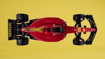 Ferrari F1-75 yellow overhead