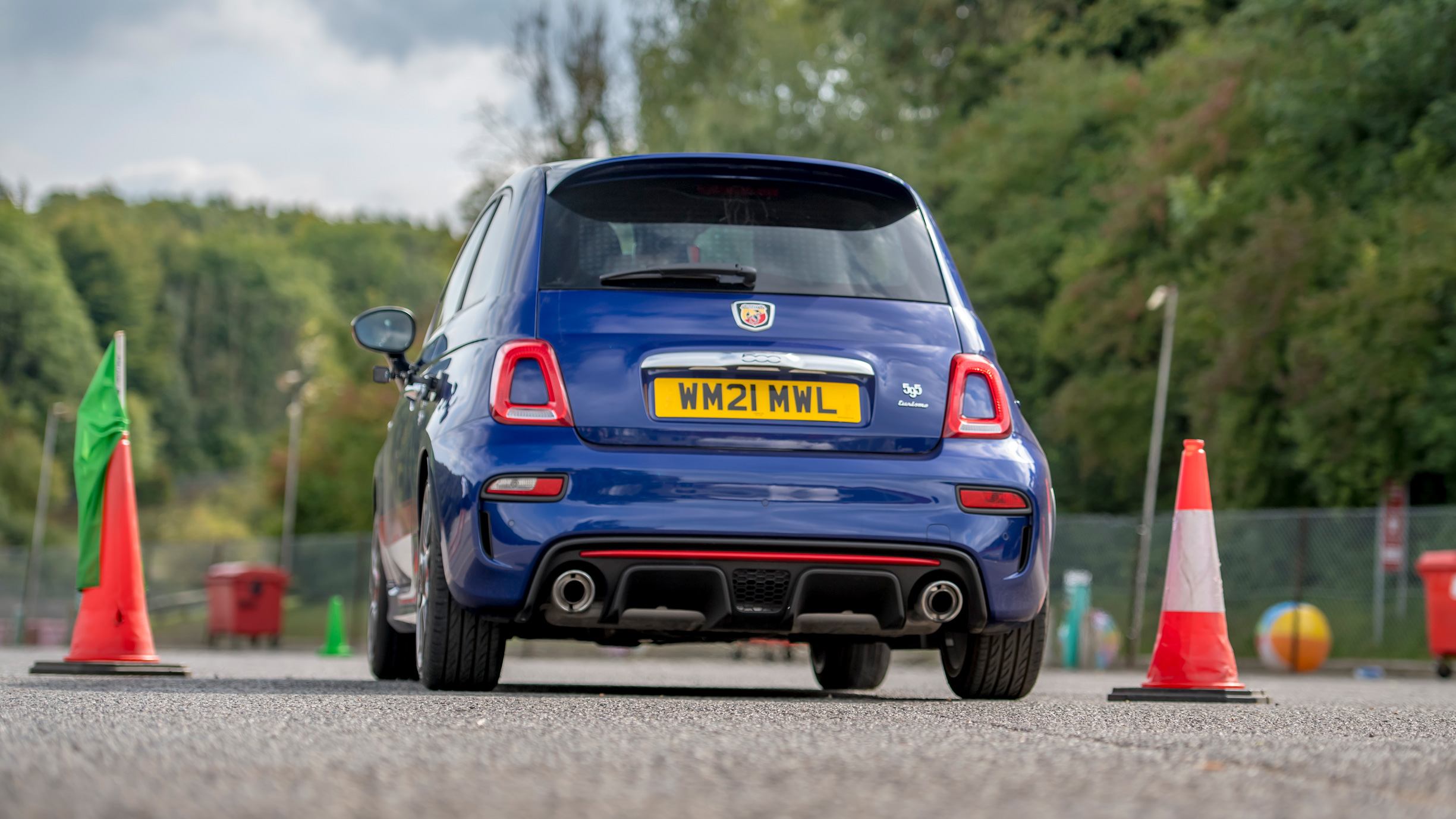 How to do a handbrake parallel park cones