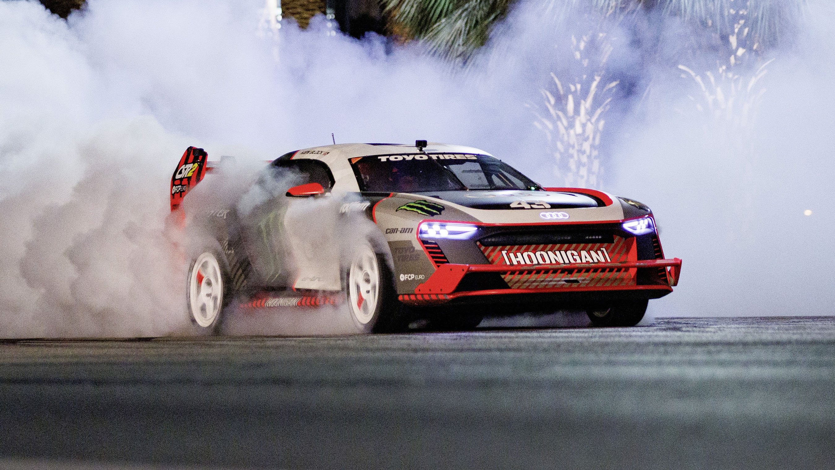 Watch Ken Block’s Electrikhana: 800V Audi S1 Hoonitron takes on Las Vegas