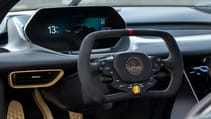 Lotus Evija Fittipaldi steering wheel