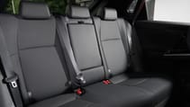 Toyota bZ4X SUV interior rear seats