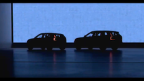 Volvo small electric SUV silhouette