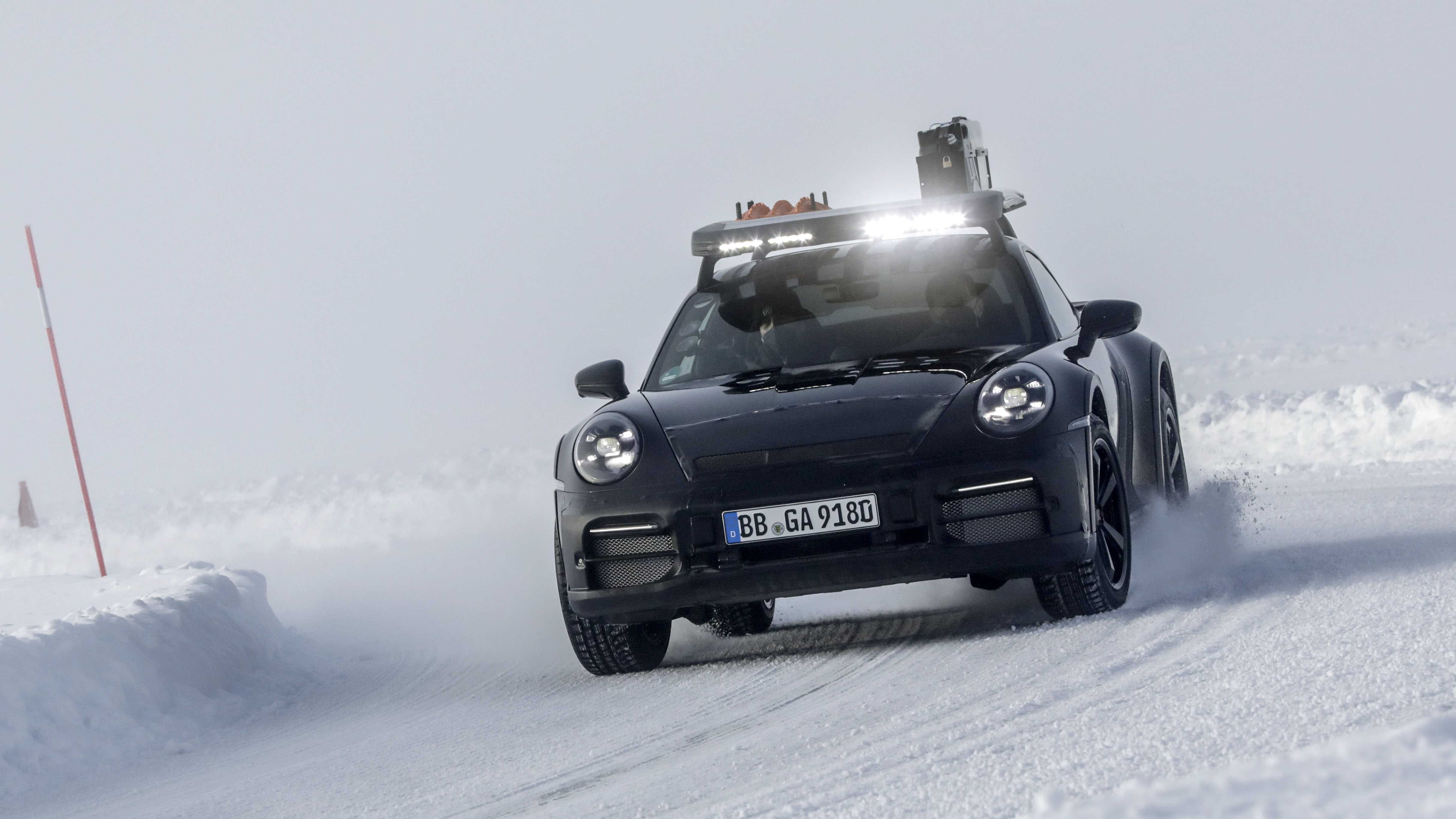 Porsche 911 Dakar testing Top Gear