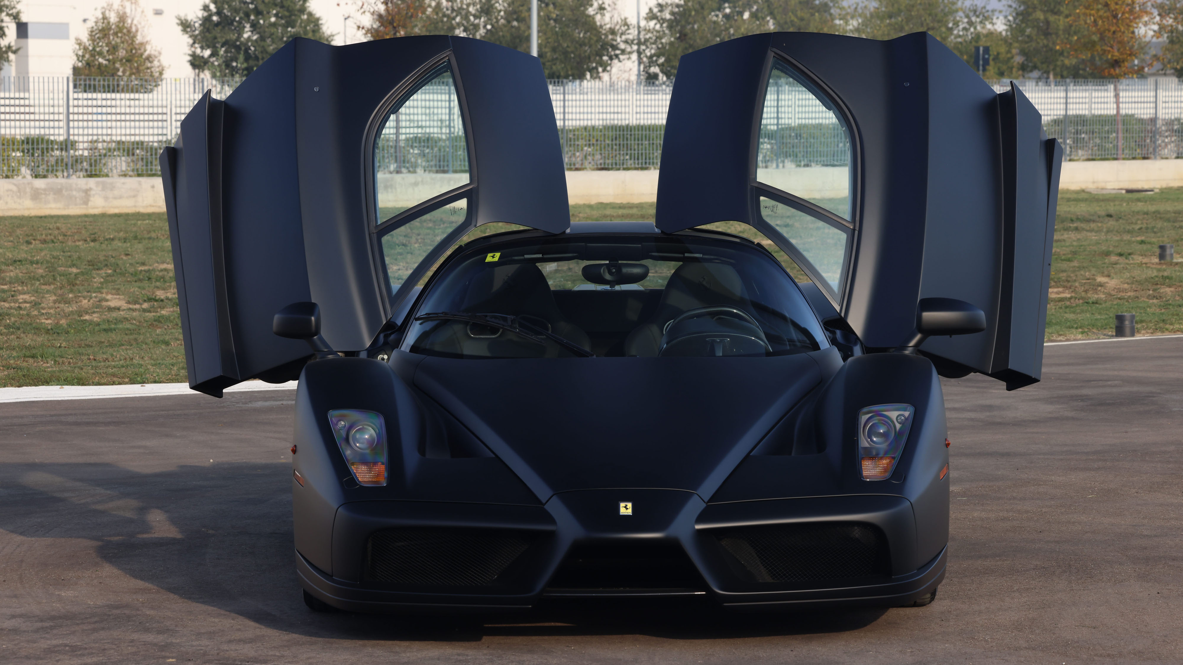 2004 matte black Ferrari Enzo