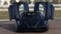 2004 matte black Ferrari Enzo