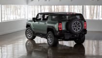 GMC Hummer EV static rear three quarters