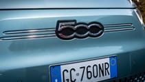 Fiat 500C front badge detail