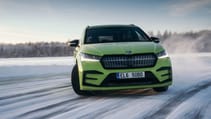 Skoda Enyaq iV vRS drifting