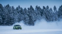 Skoda Enyaq iV vRS drifting ice