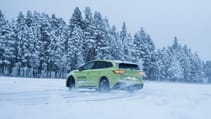 Skoda Enyaq iV vRS drifting rear