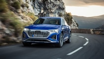 Audi SQ8 Sportback e-tron front end dynamic