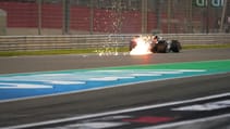 Bahrain F1 testing Haas sparks