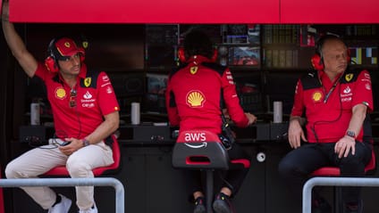 Ferrari pit wall