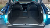 Peugeot 408 boot seats down detail