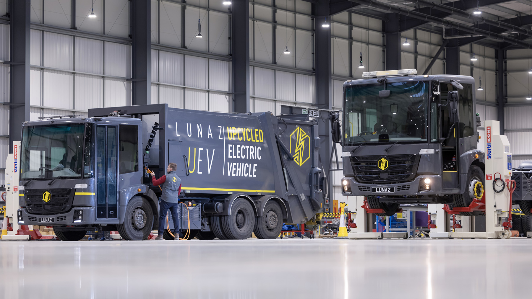 Lunaz's recycled electric bin lorry