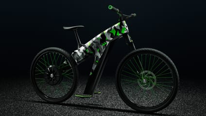 Studio shot of Skoda Clement concept electric bike