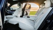 BMW i7 back seat reclined