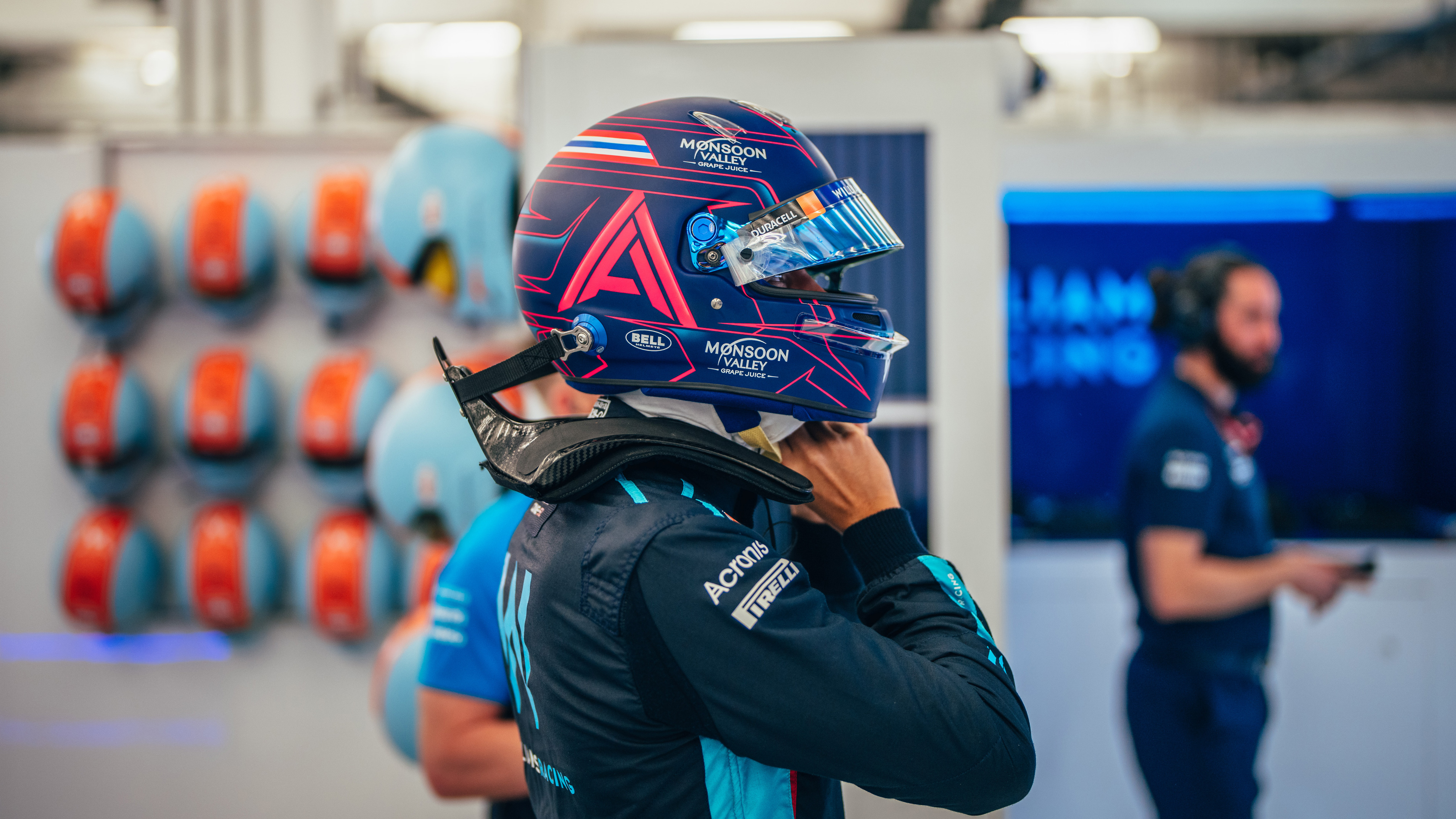 Alex Albon Williams 2023 garage