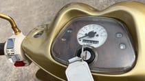 Golden scooter with celeb smarts going under the hammer