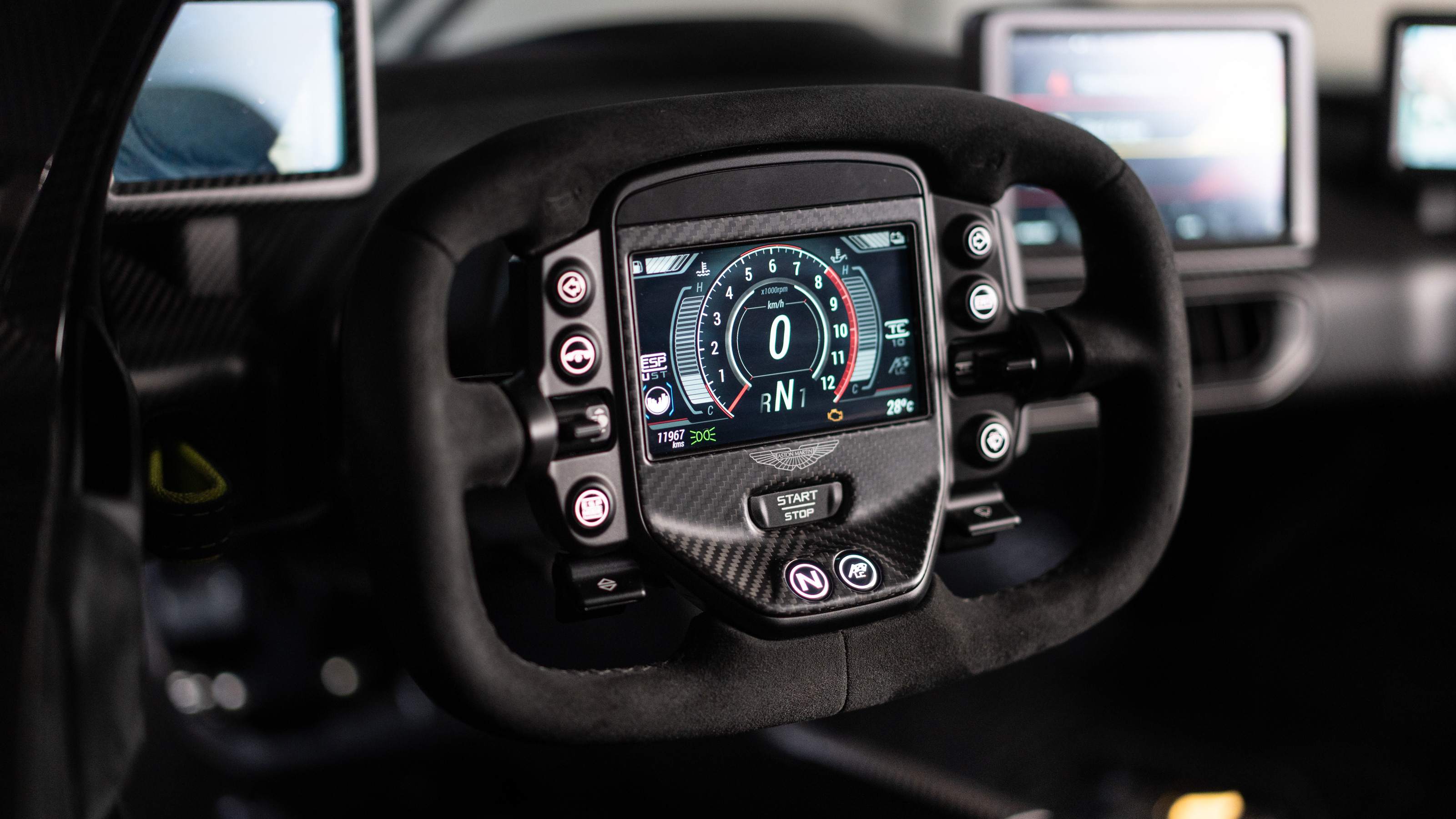 Aston Martin Valkyrie steering wheel