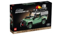 Static shot of product box for Lego Land Rover Defender 90