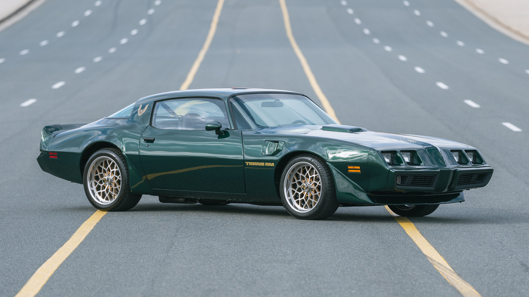 This is a 1979 Pontiac Trans Am Firebird with a new 430bhp V8