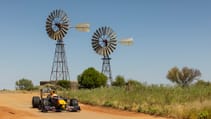 Daniel Ricciardo Red Bull F1 car vs Outback