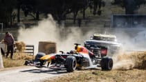 Daniel Ricciardo Red Bull F1 car vs Outback