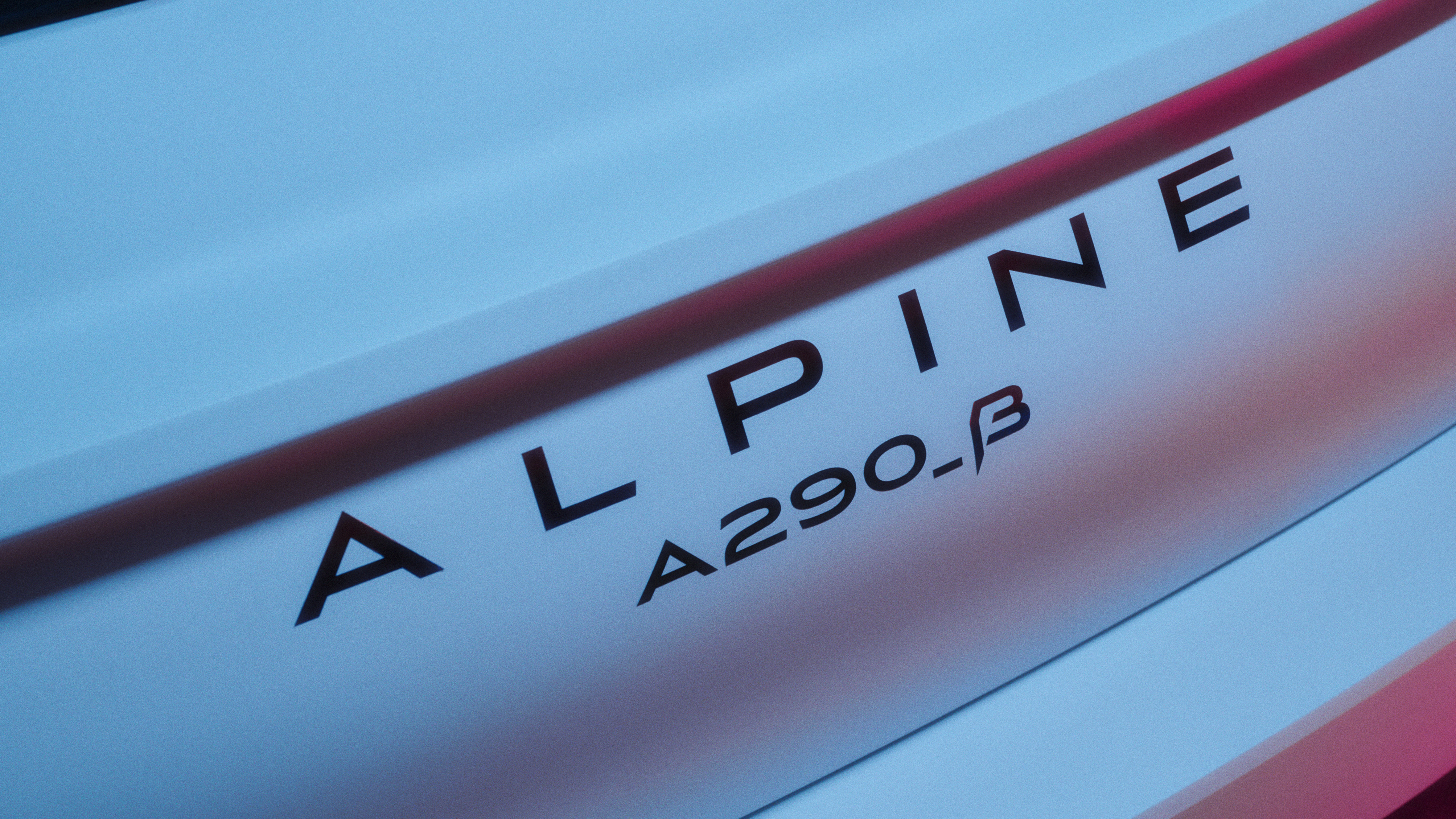 Alpine A290_β badge