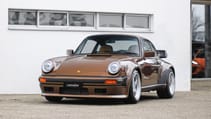 Lanzante 930 TAG Turbo sits parked at Goodwood media centre