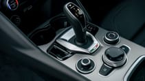 Alfa Romeo Giulia review gear shifter