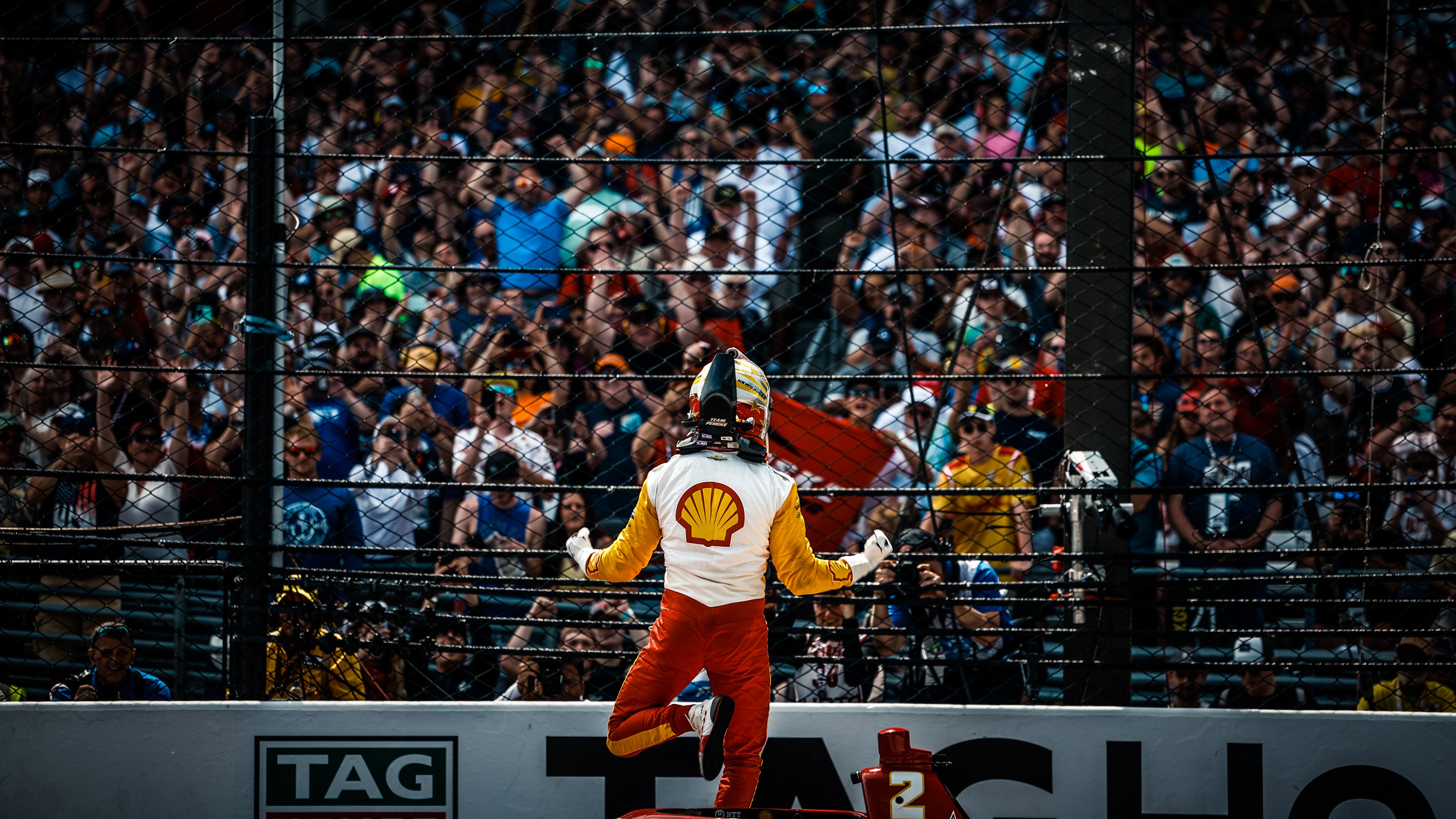 Indy 500 Josef Newgarden celebrate