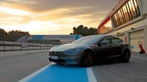 Tesla Model S Plaid Track Pack pit lane