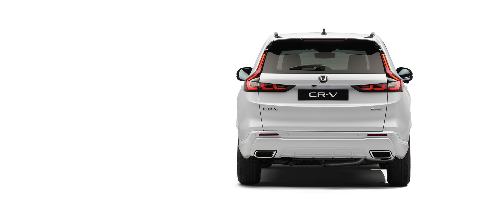 Rear shot of Honda CR-V in studio setting