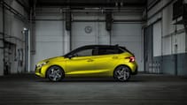 Side profile shot of Hyundai i20