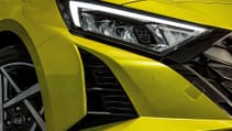 Headlight of the Hyundai i20