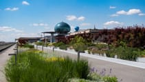 Side angle of Lingotto Building in Turin