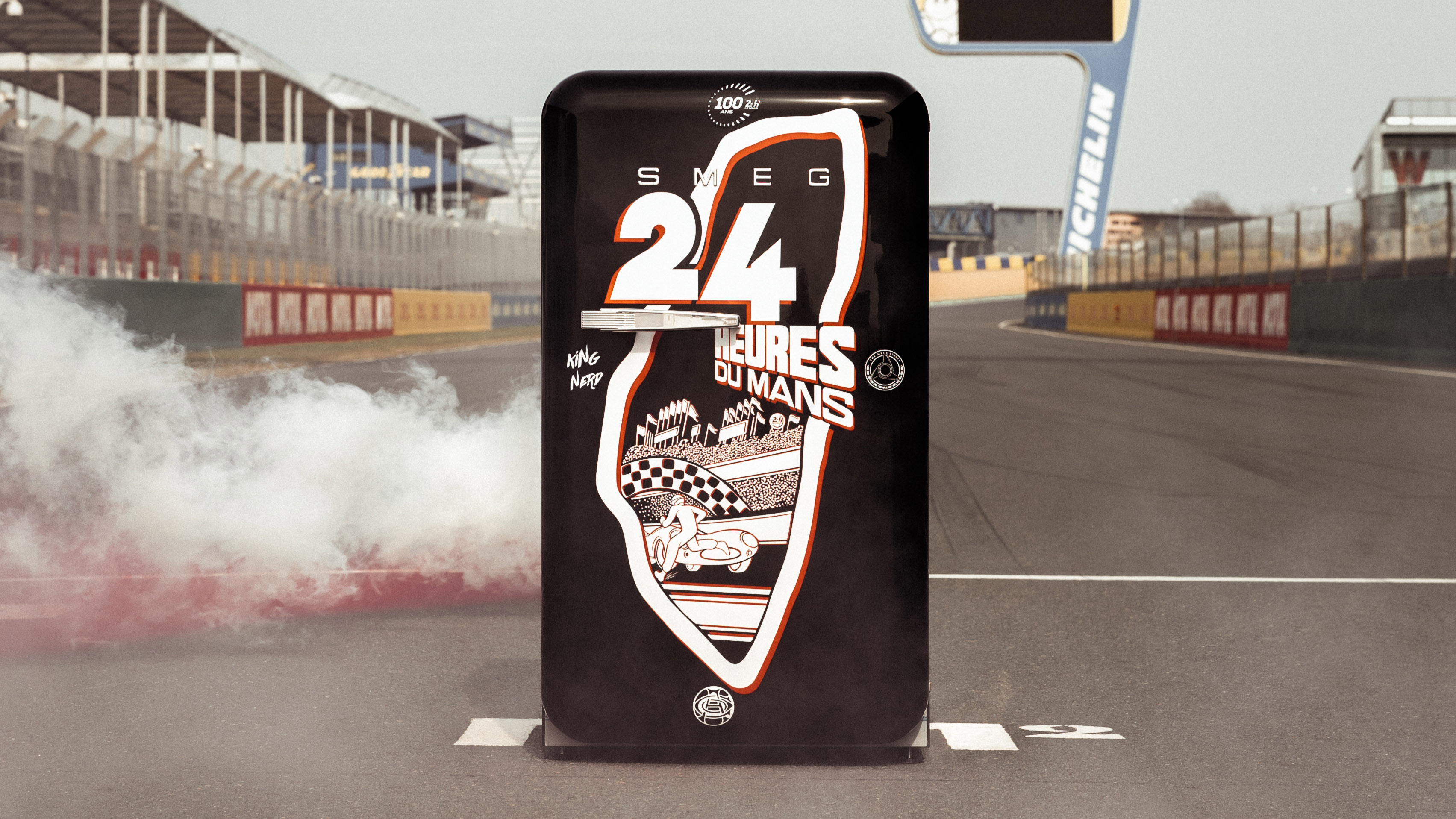 Le Mans Smeg mini fridge Top Gear