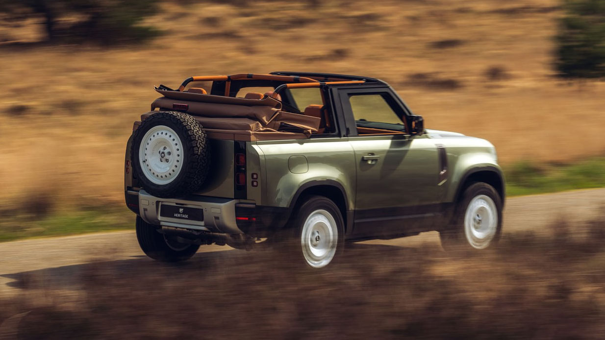 neils van roij land rover defender 90 convertible