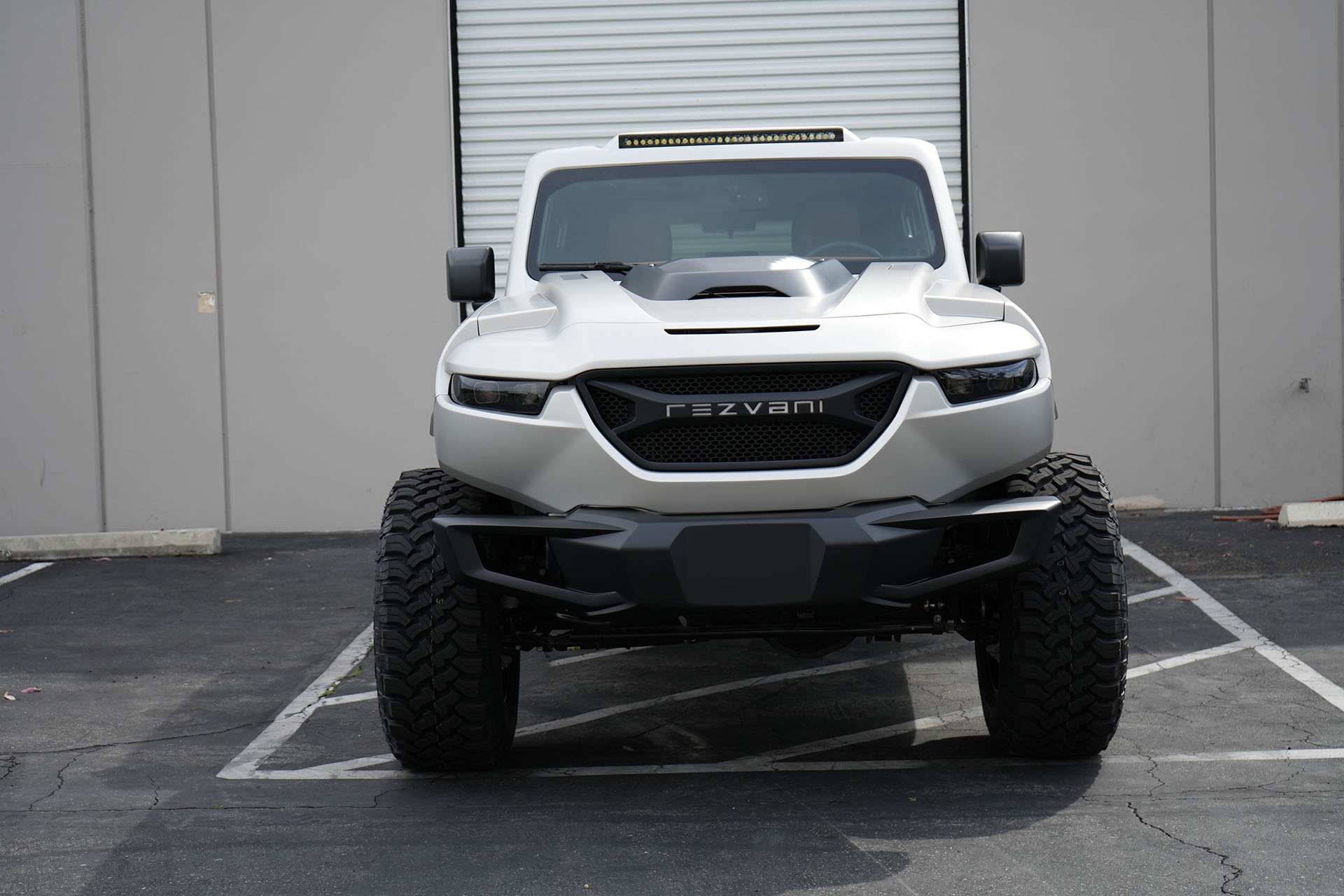 Front end shot of Rezvani Tank Hybrid edition 