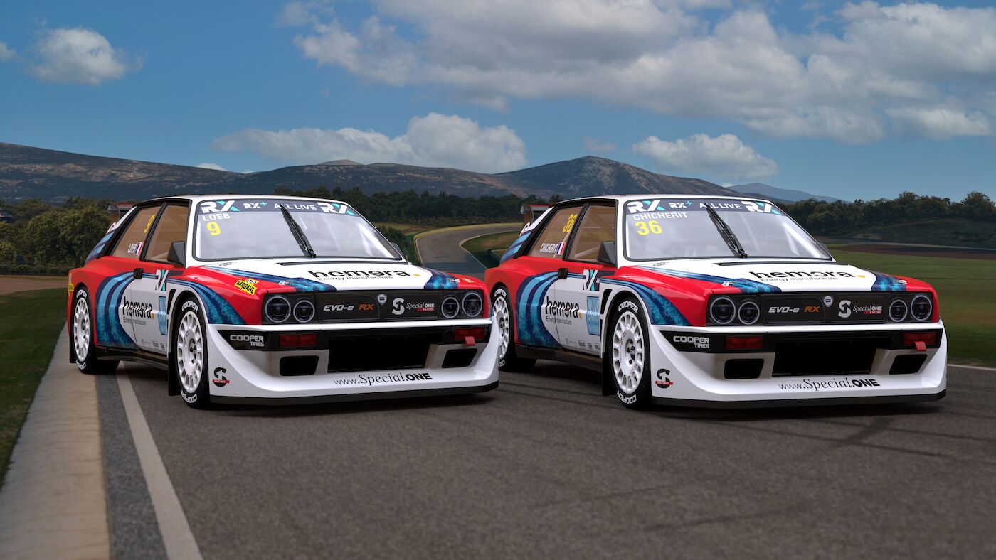 Lancia Delta Evo-e RX side by side