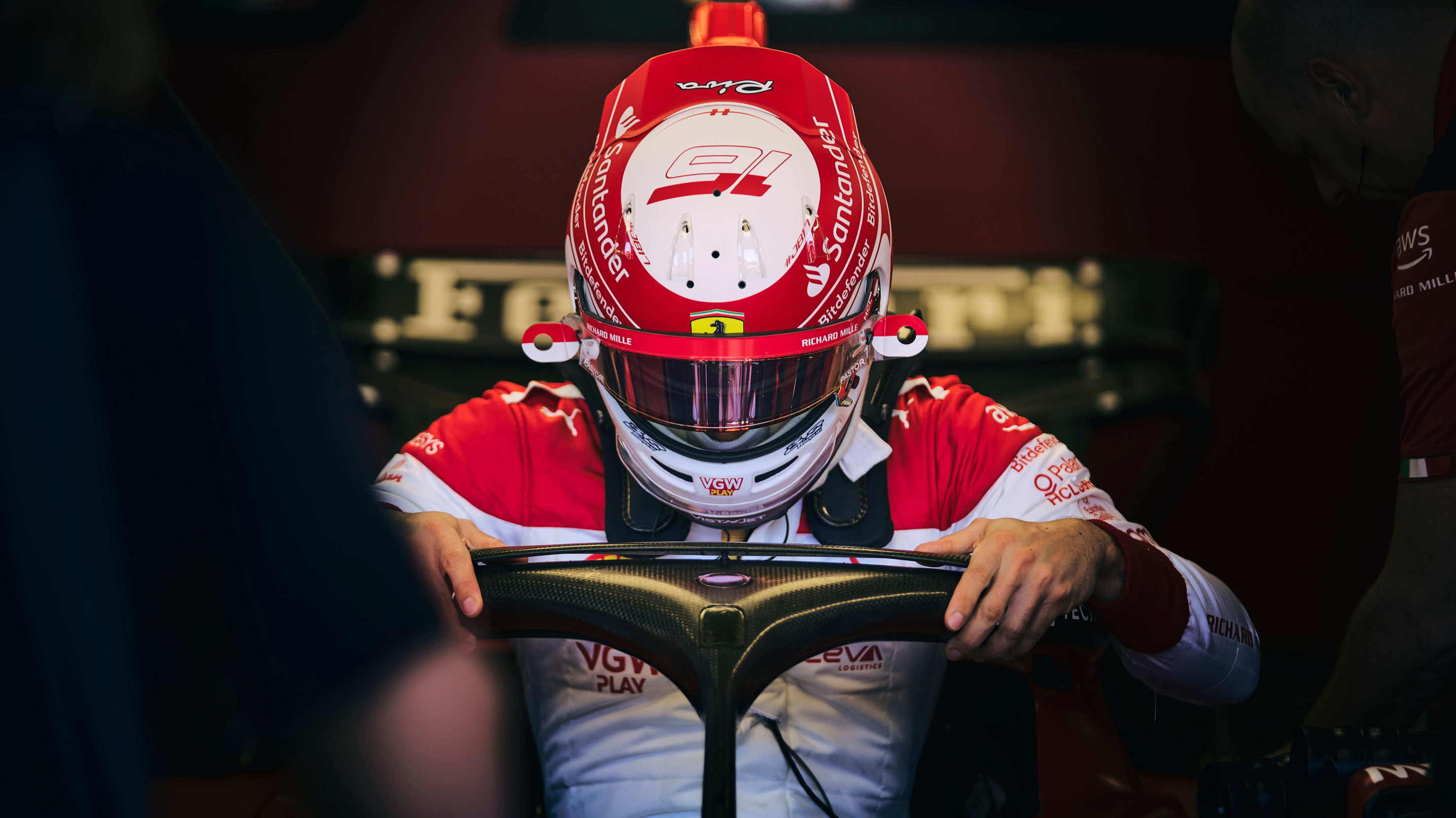 Charles Leclerc Monaco helmet