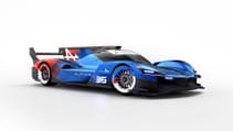 Digital render of new Alpine Le Mans Hypercar in tricolore colours -  front