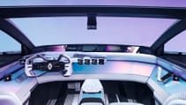 Interior dash of Human First Vision concept - predictive tech