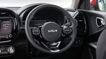 Kia Soul EV steering wheel detail