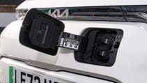 Kia Soul EV charge port detail