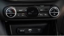 Kia Soul EV interior aircon detail